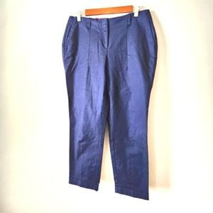 Boden Navy Straight Leg Ankle Dress Pants Size 8P